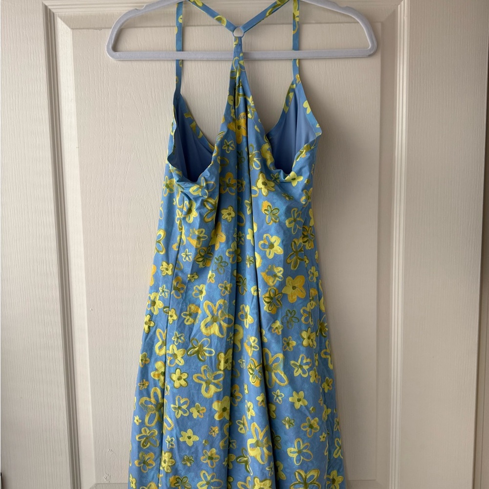 Outdoor Voices Blue and Yellow Floral Mini Dress - Picture 3 of 7